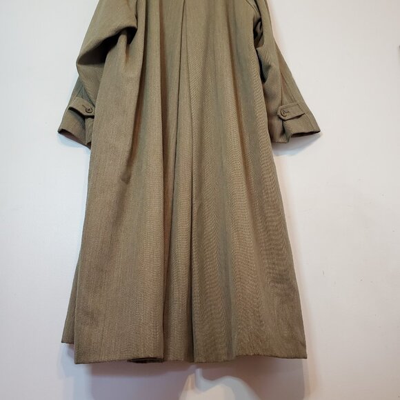 Vintage 90s Burberrys Prorsum Wool Long Overcoat Brown Size 42L - Picture 4 of 8